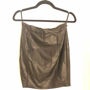 French Connection Vegan Leather miniskirt